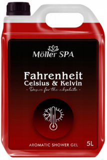 FAHRENHEIT CELSIUS & KELVIN sprchový gél s parfumovou vôňou 5L